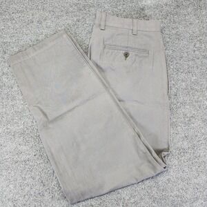 Orvis Mens Pant Size 36x 31 Green Trim Fit Classic Collection Brush Cotton EUC